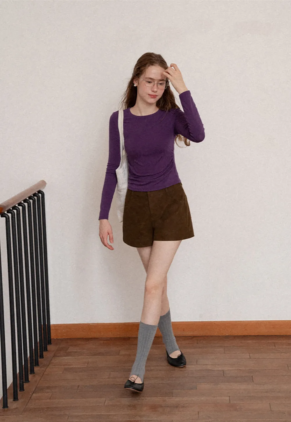 High Waist Corduroy Shorts