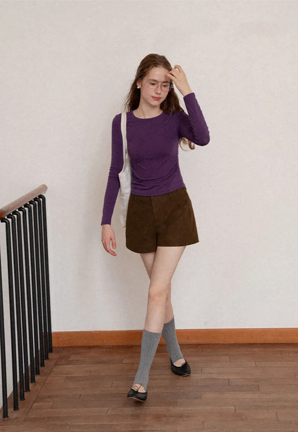High Waist Corduroy Shorts