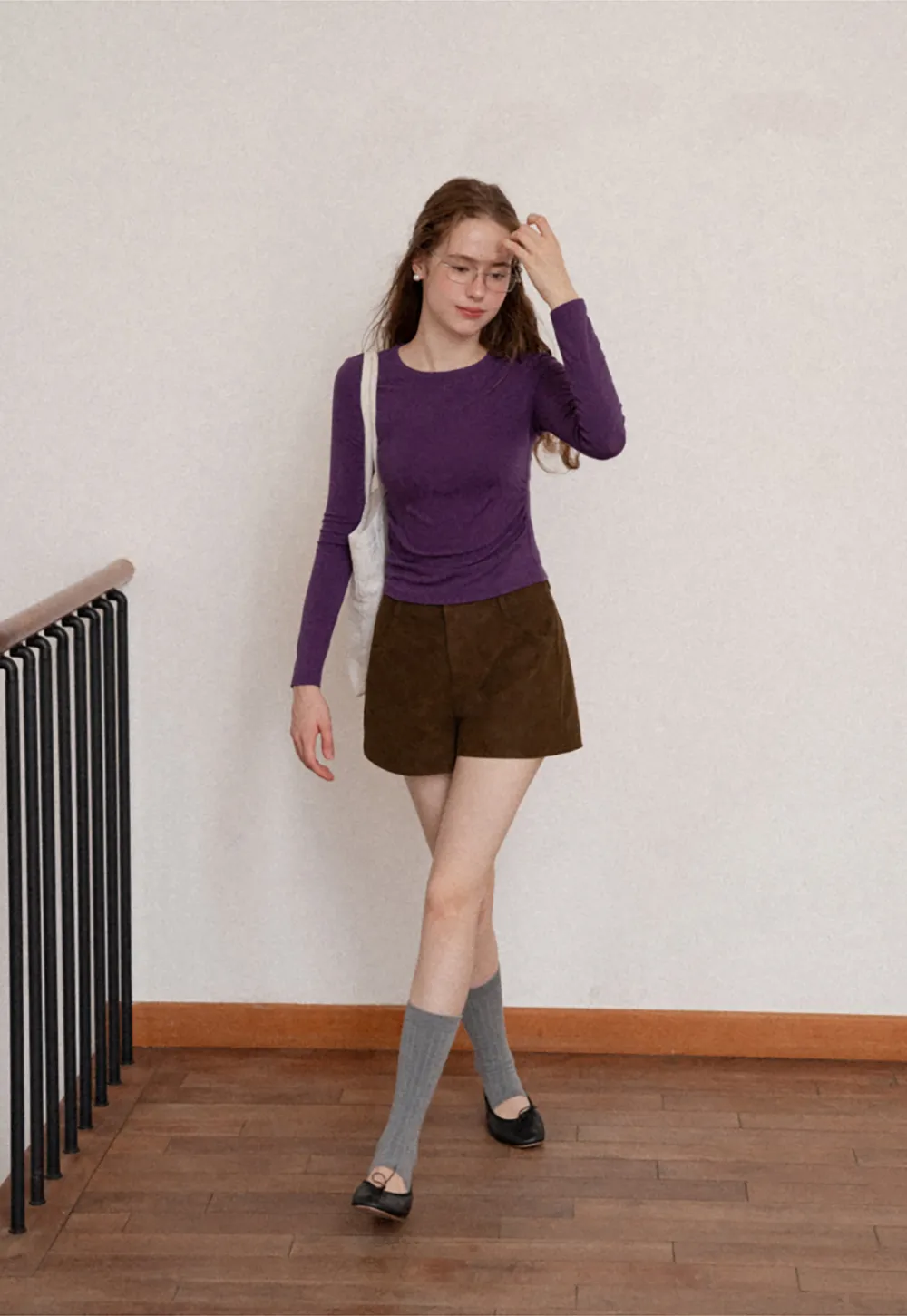 High Waist Corduroy Shorts