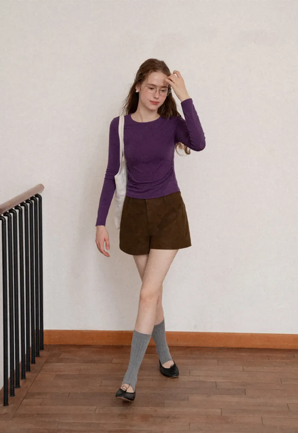 High Waist Corduroy Shorts