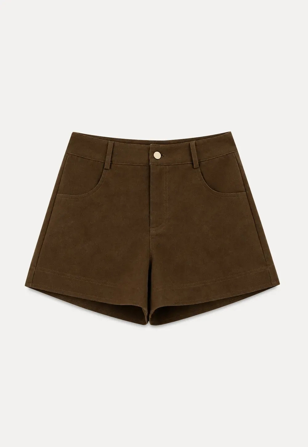 High Waist Corduroy Shorts