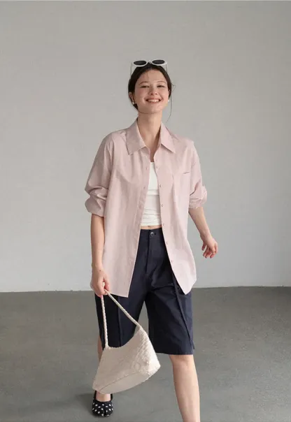 High Waist Pleated Wide Leg Casual Pants