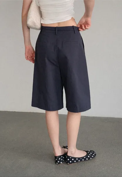 High Waist Pleated Wide Leg Casual Pants