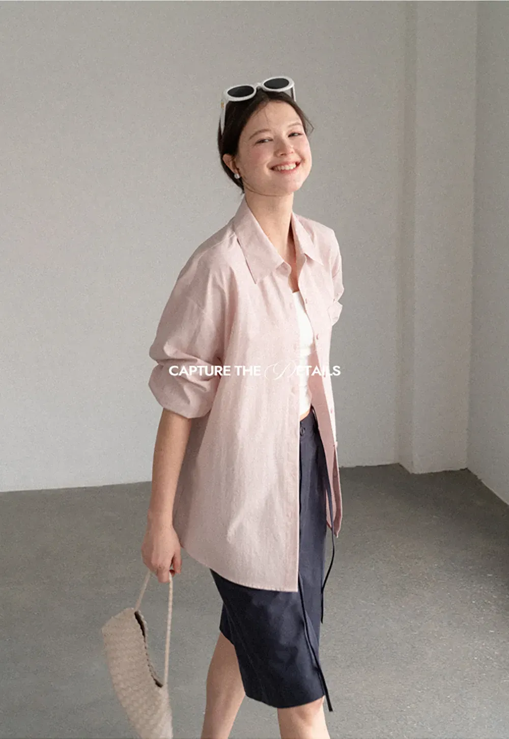 High Waist Pleated Wide Leg Casual Pants