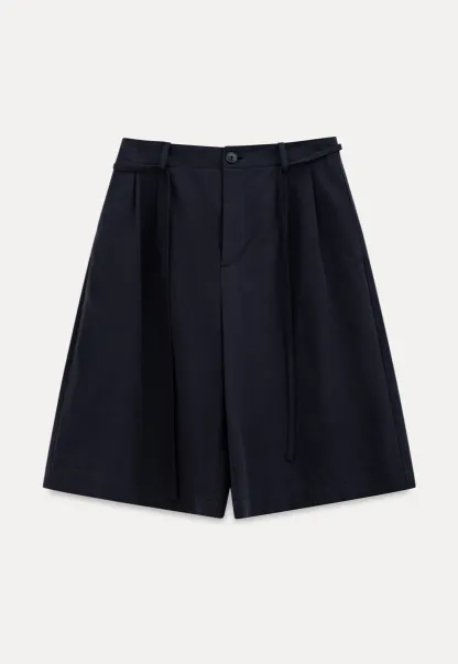 High Waist Pleated Wide Leg Casual Pants