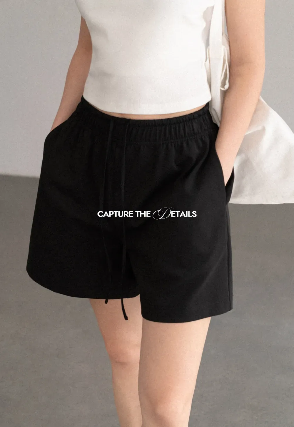 Drawstring Waist Relaxed Fit Casual Shorts