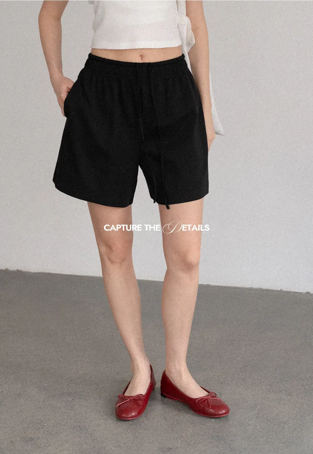 Drawstring Waist Relaxed Fit Casual Shorts