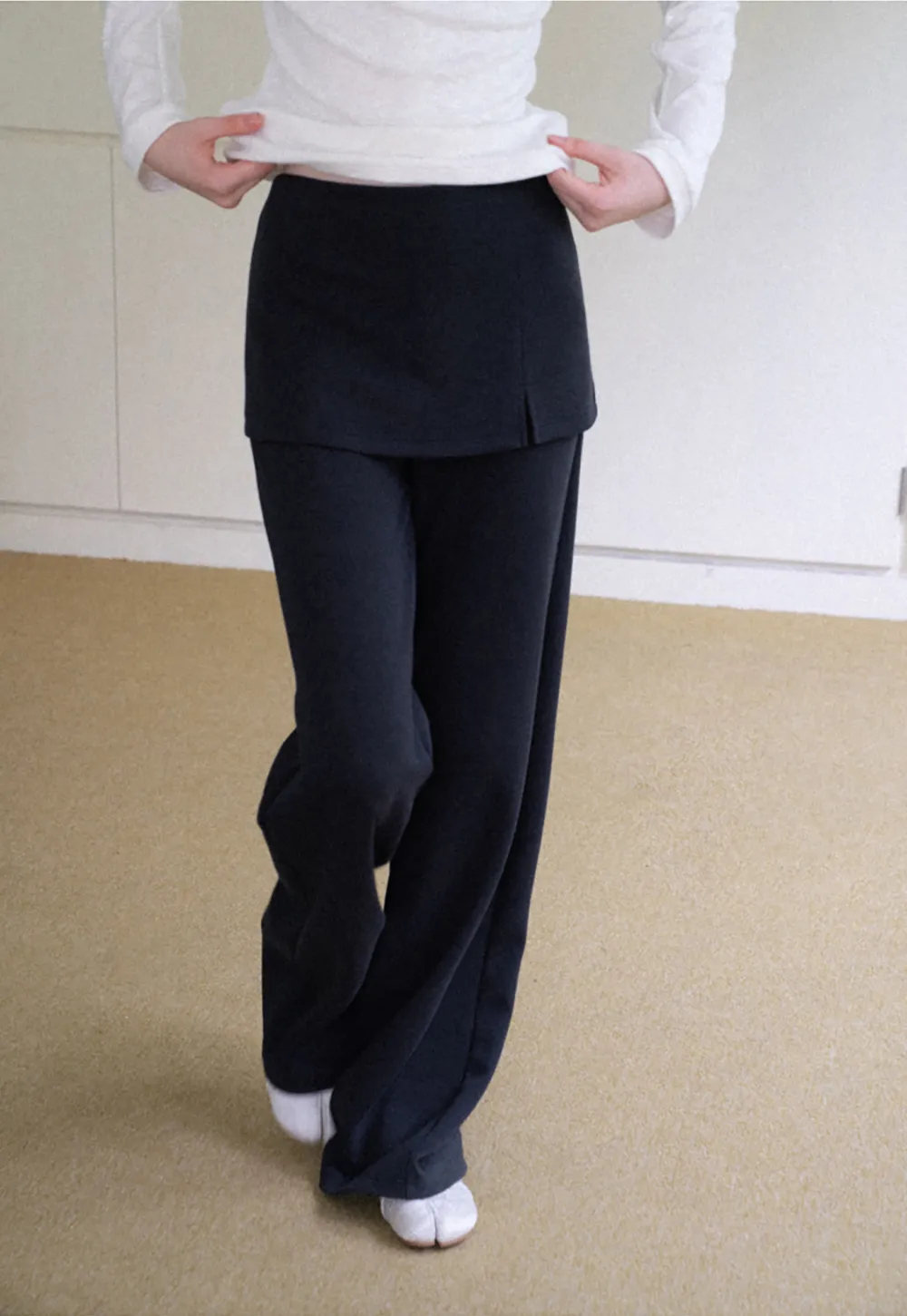 Wide Leg Flared Casual Pants