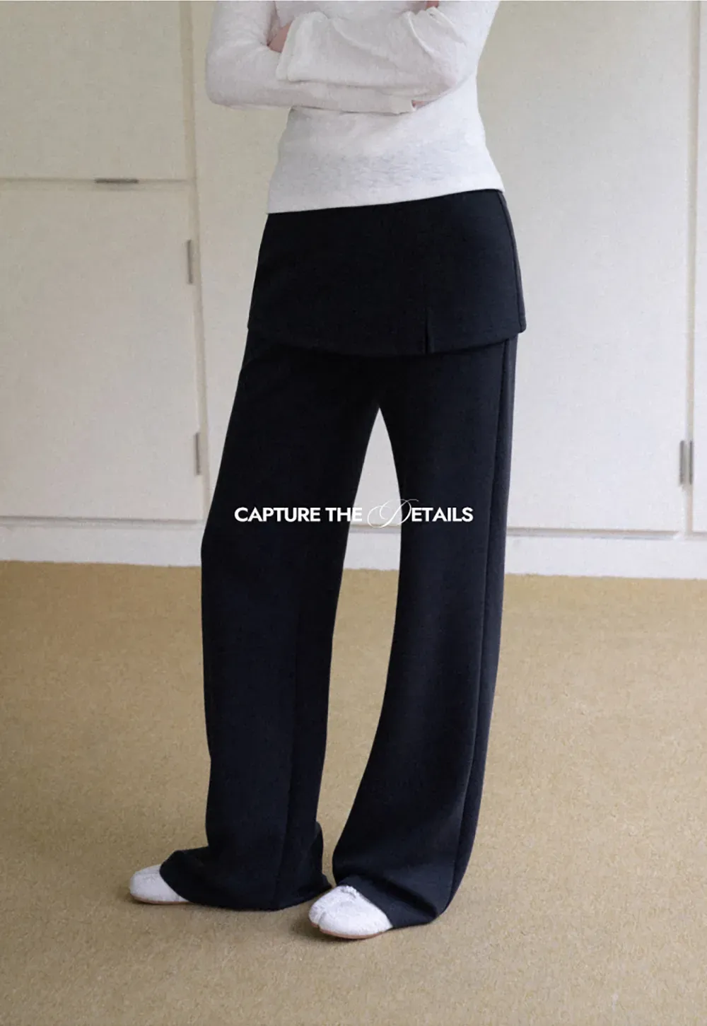 Wide Leg Flared Casual Pants
