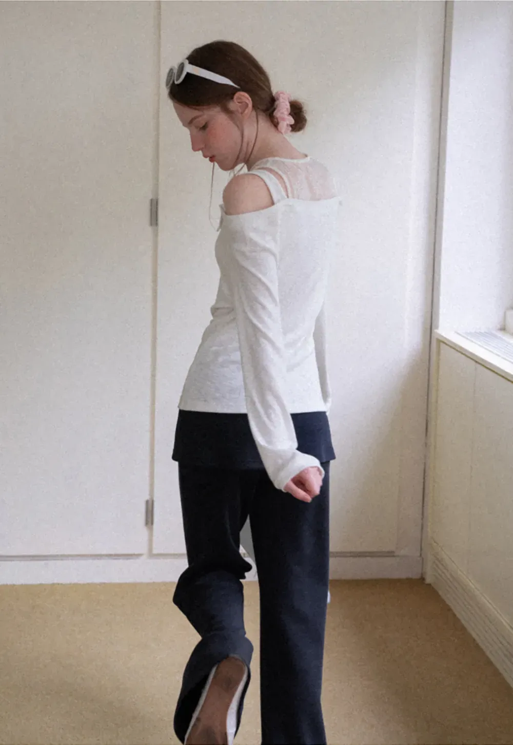 Wide Leg Flared Casual Pants
