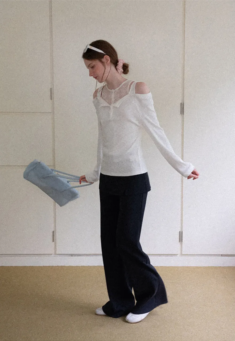Wide Leg Flared Casual Pants