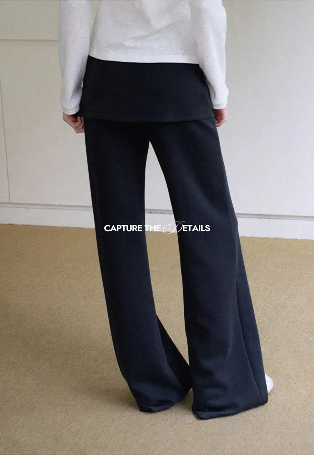 Wide Leg Flared Casual Pants