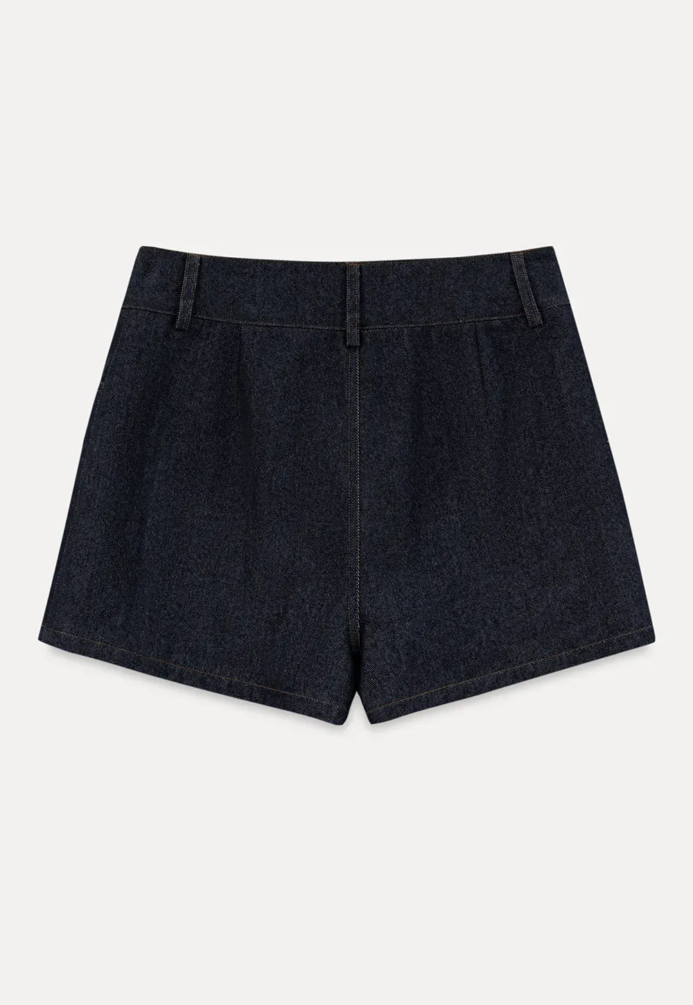 High Waist Double Button Denim A Line Skirt
