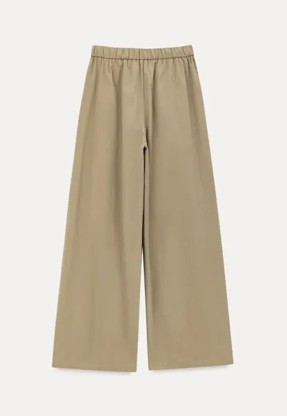 High Waist Drawstring Wide Leg Casual Pants