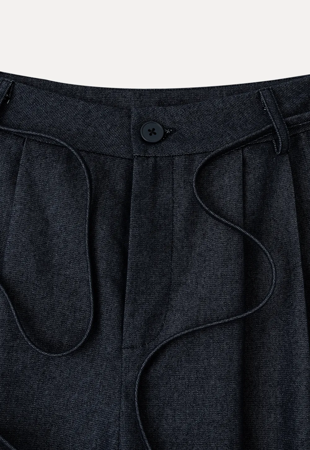 High Waist Pleated Wide Leg Casual Pants
