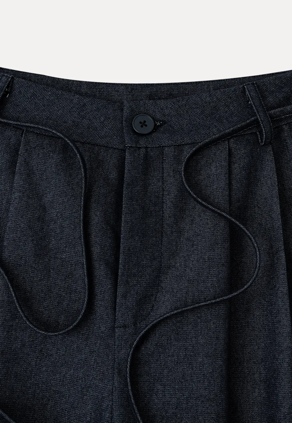 High Waist Pleated Wide Leg Casual Pants