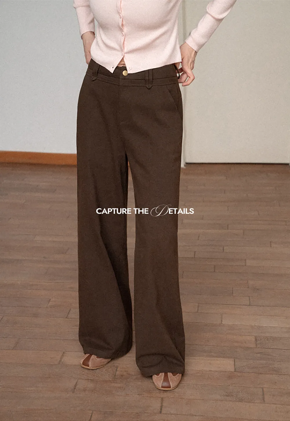 High Waist Wide Leg Casual Pants