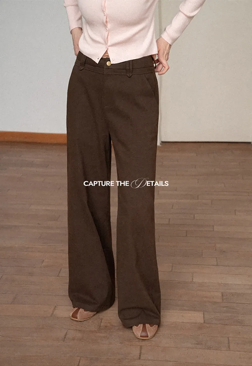 High Waist Wide Leg Casual Pants