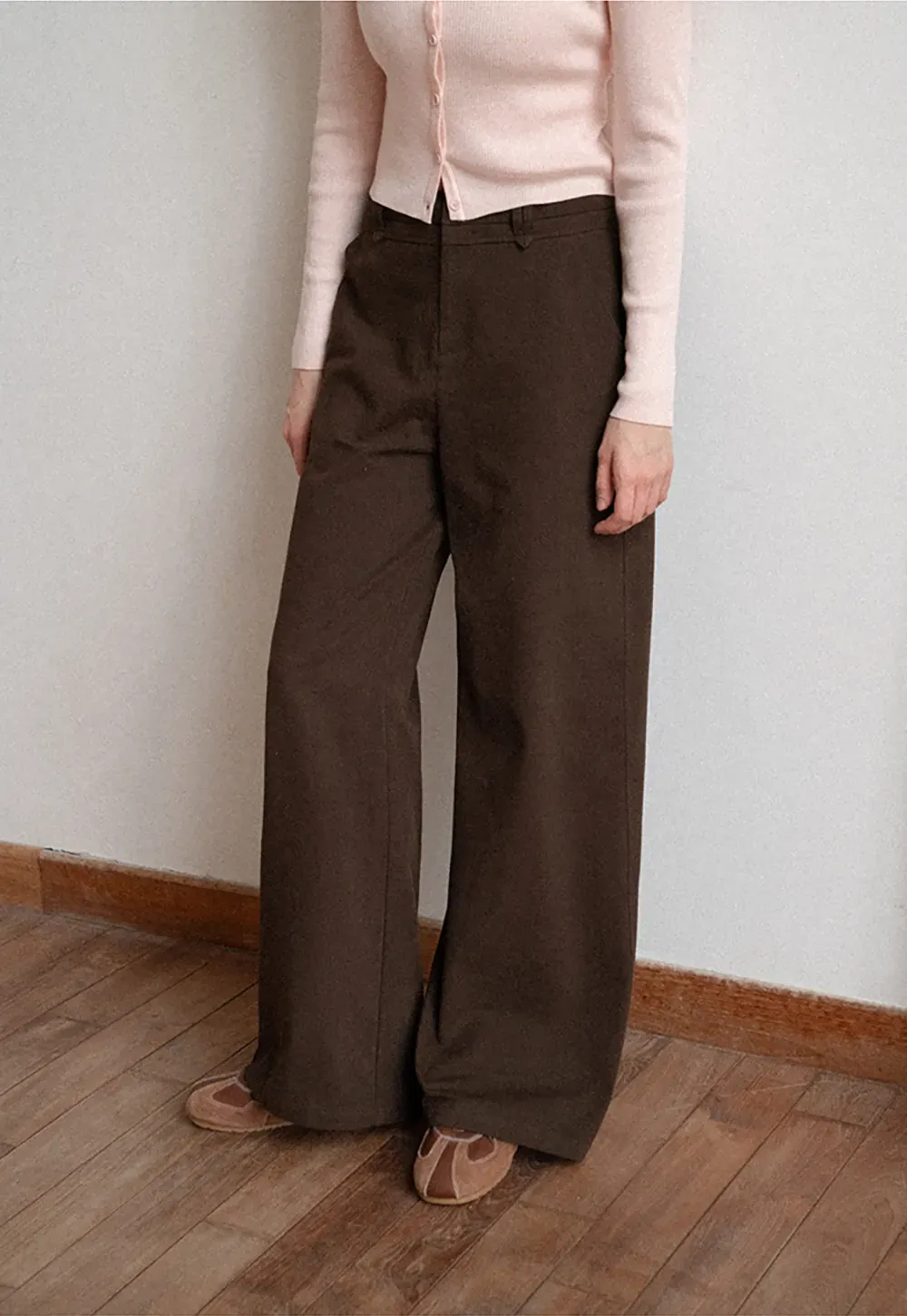 High Waist Wide Leg Casual Pants