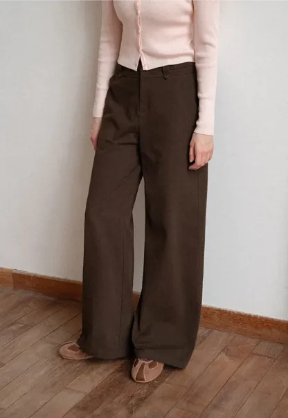 High Waist Wide Leg Casual Pants