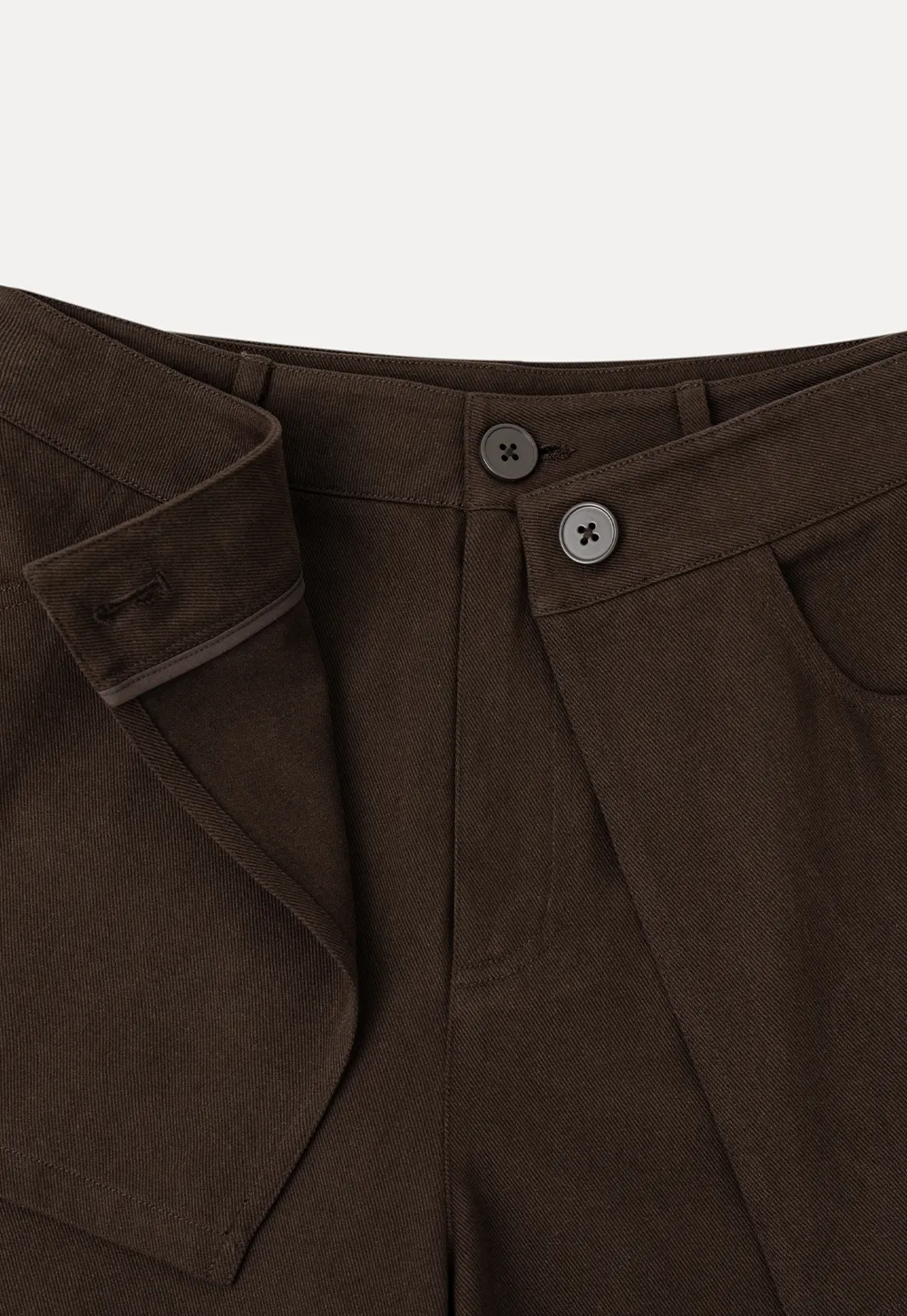 Wrap Front Wide Leg Casual Pants
