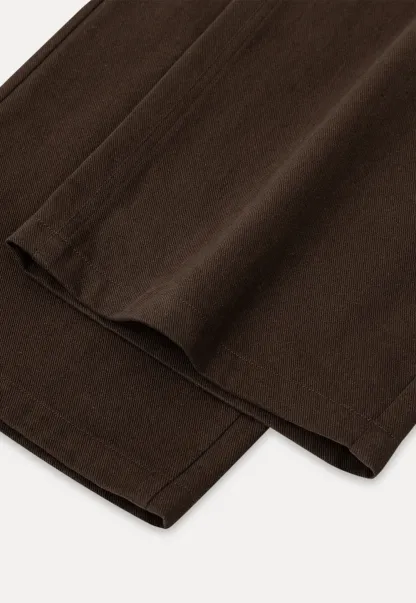 Wrap Front Wide Leg Casual Pants