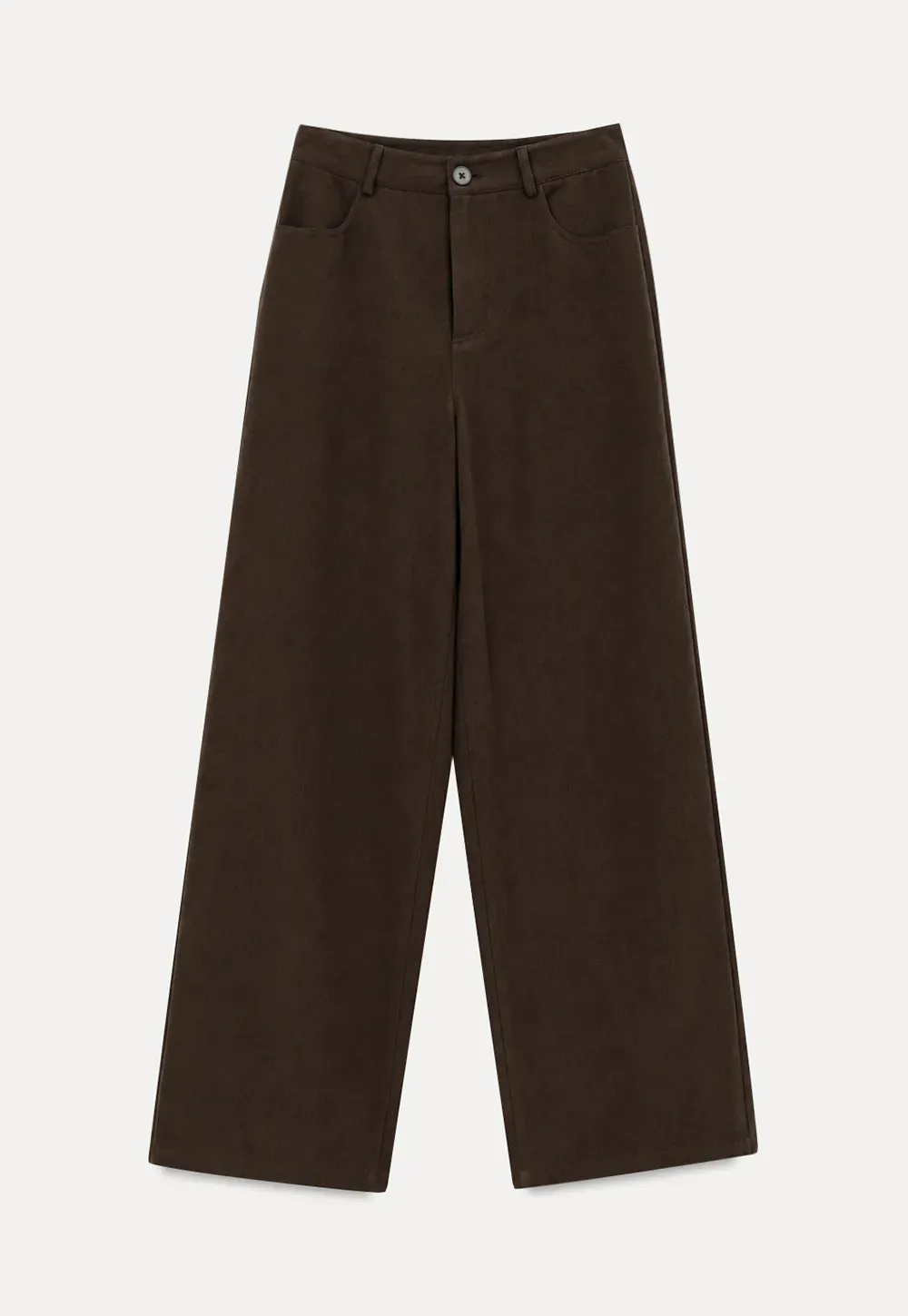 Wrap Front Wide Leg Casual Pants