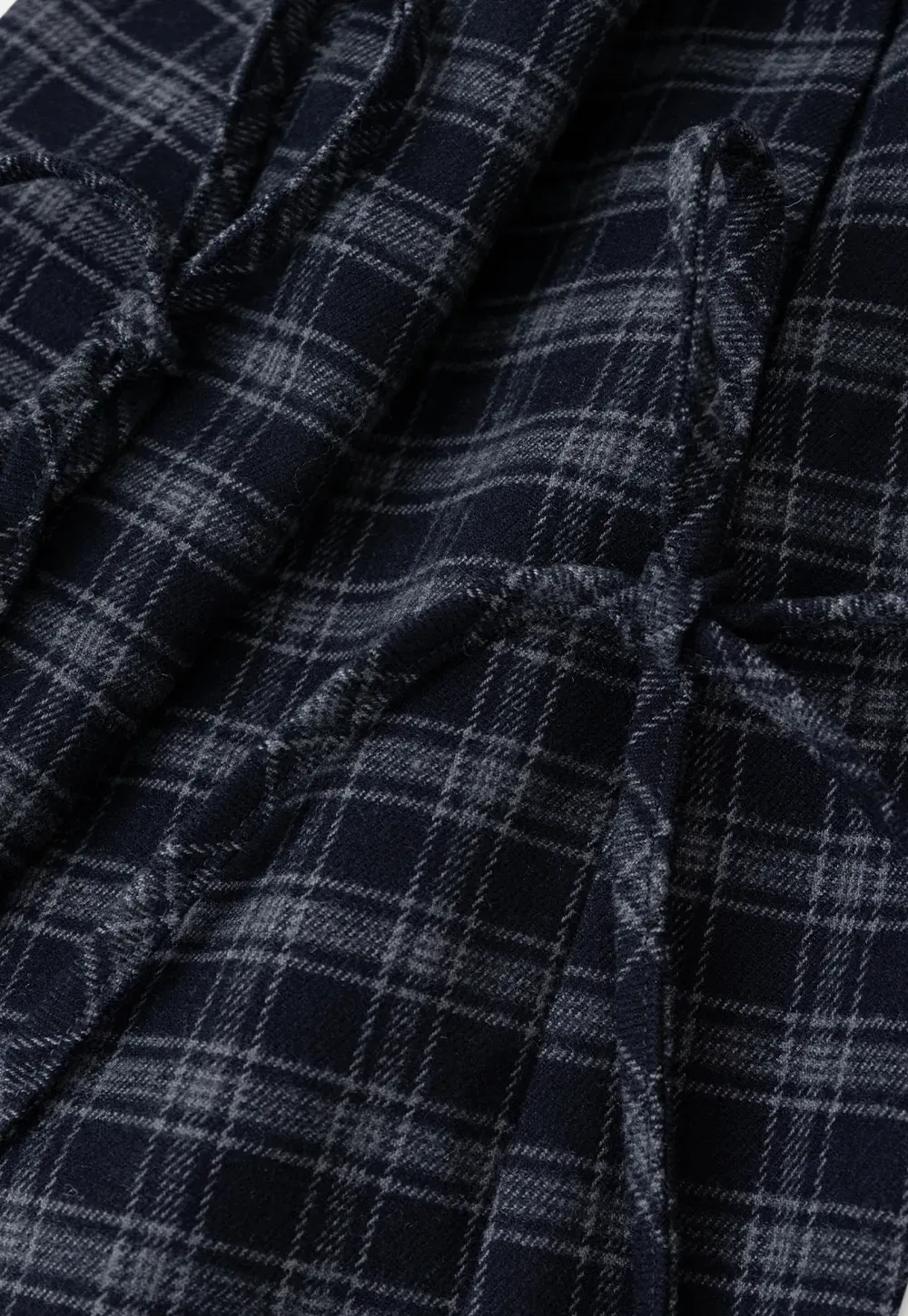 Wide Leg Plaid Pleated Casual Pants