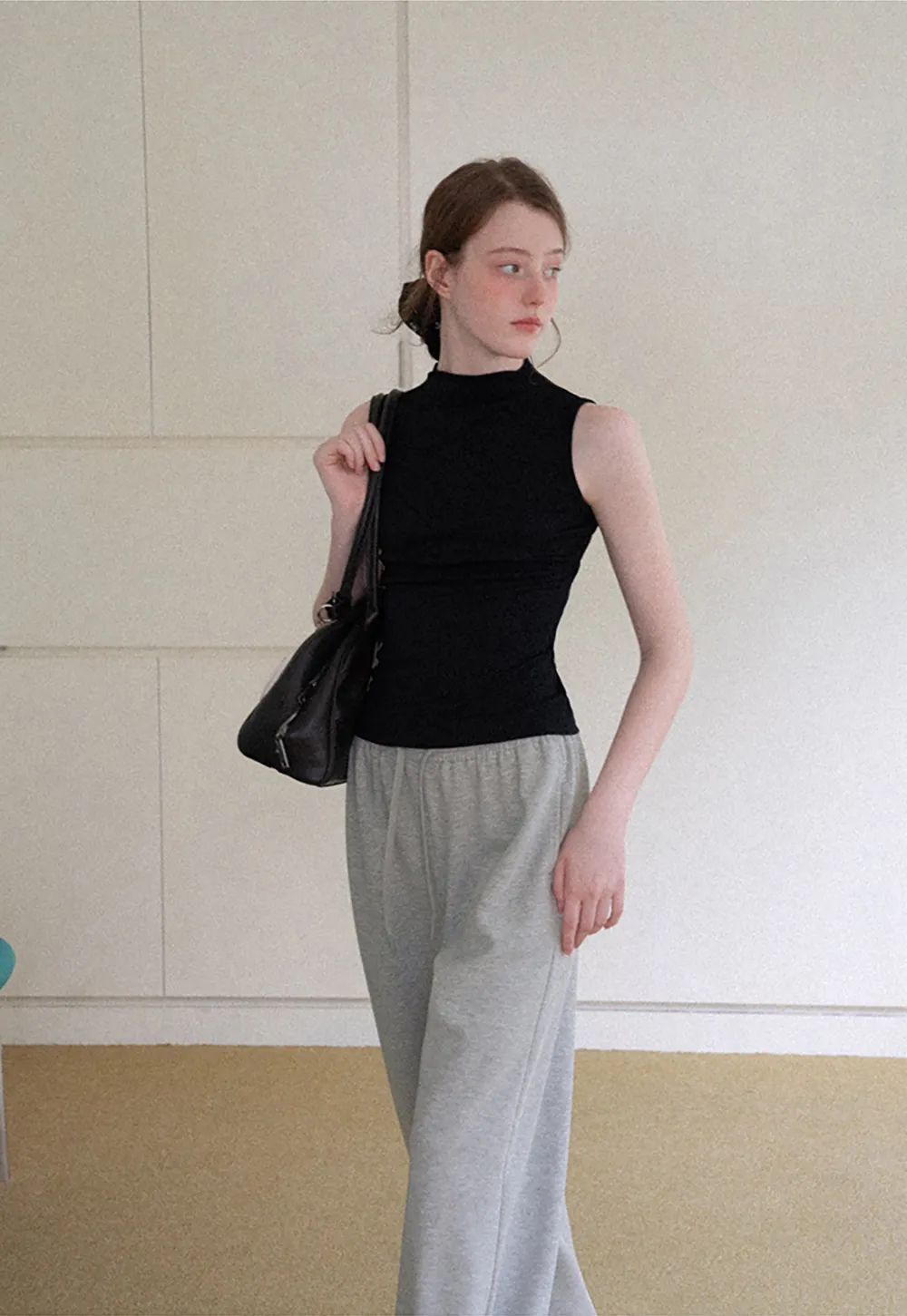 Oversized Drawstring Waist Casual Pants