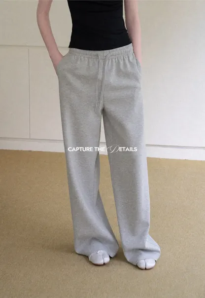 Oversized Drawstring Waist Casual Pants
