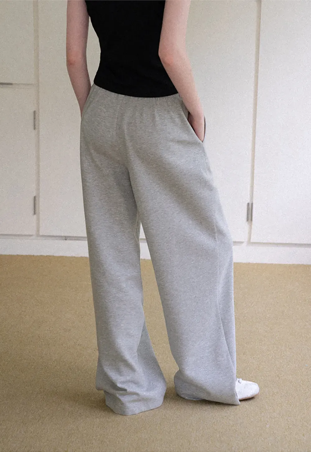 Oversized Drawstring Waist Casual Pants