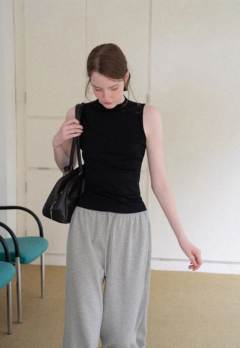 Oversized Drawstring Waist Casual Pants