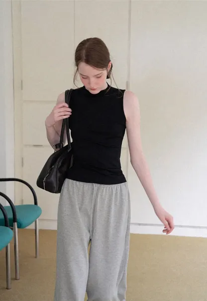 Oversized Drawstring Waist Casual Pants