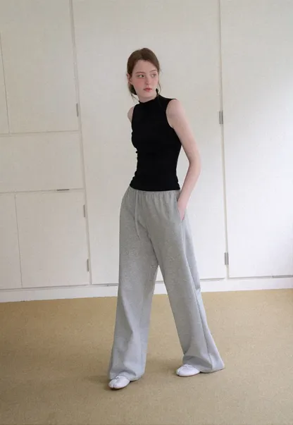 Oversized Drawstring Waist Casual Pants