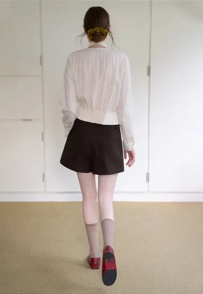 High Waist Pleated Tailored Shorts