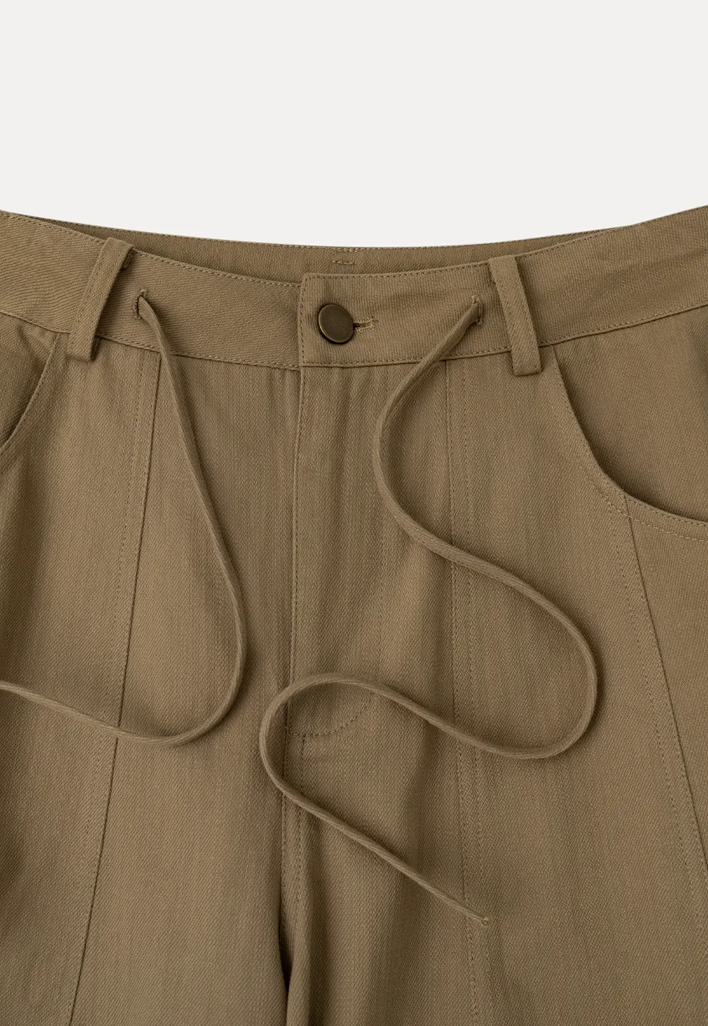 High Waist Pleated Wide Leg Casual Pants