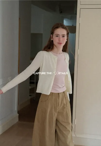 High Waist Pleated Wide Leg Casual Pants