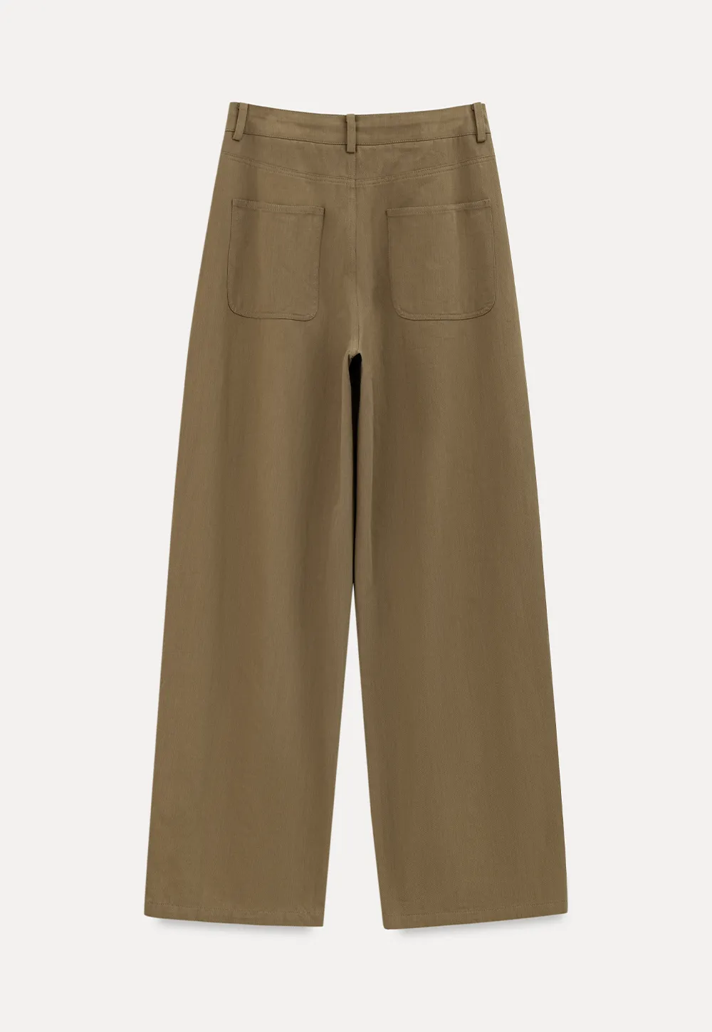 High Waist Pleated Wide Leg Casual Pants