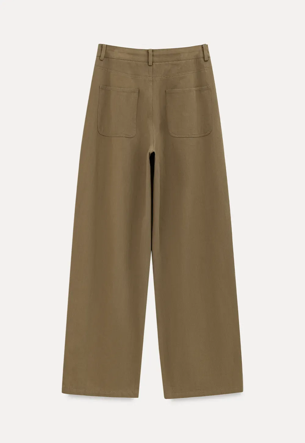 High Waist Pleated Wide Leg Casual Pants