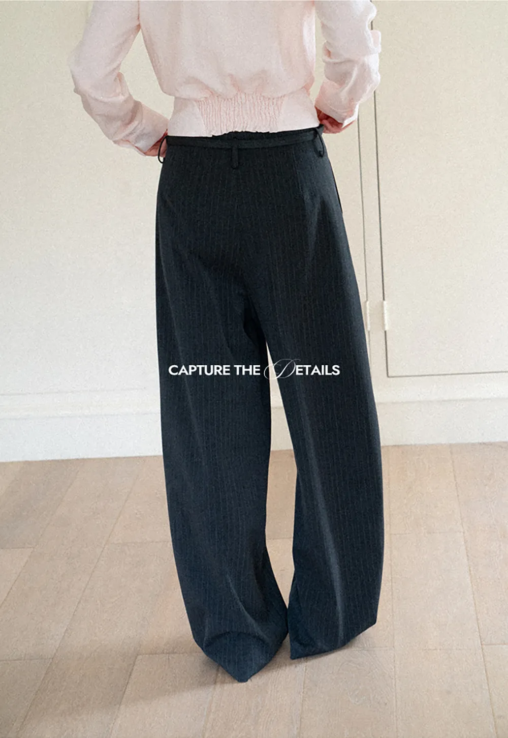 Pleated Wide Leg Casual Pants