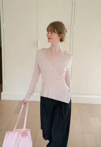 Pleated Wide Leg Casual Pants