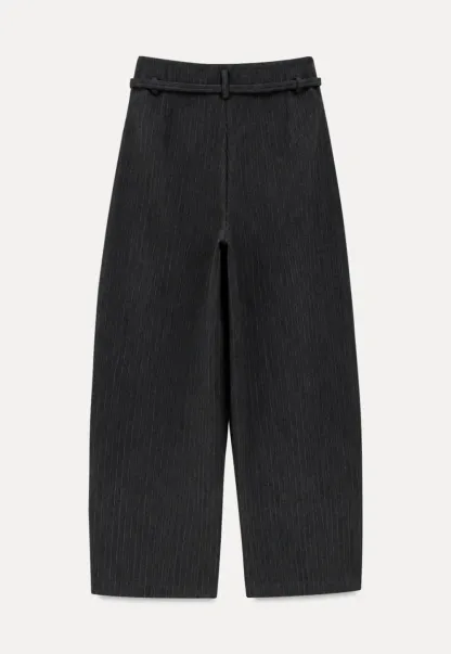Pleated Wide Leg Casual Pants