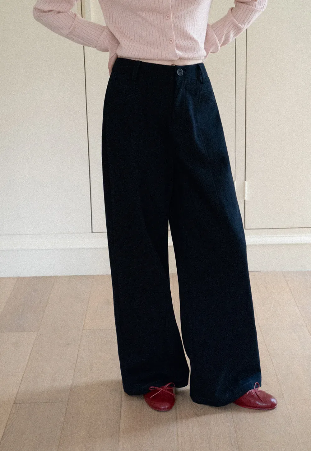 High Waist Wide Leg Casual Pants