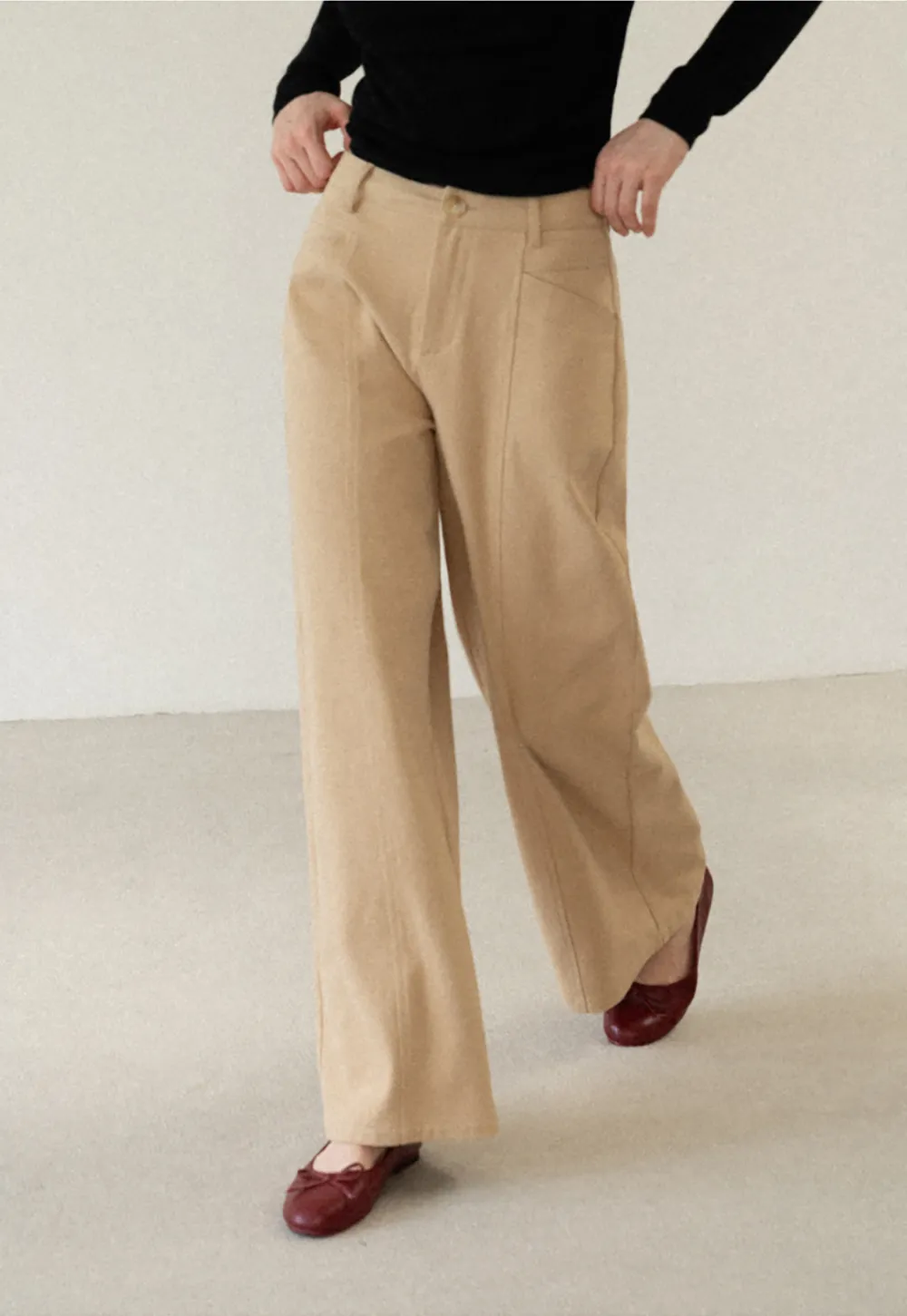High Waist Wide Leg Casual Pants