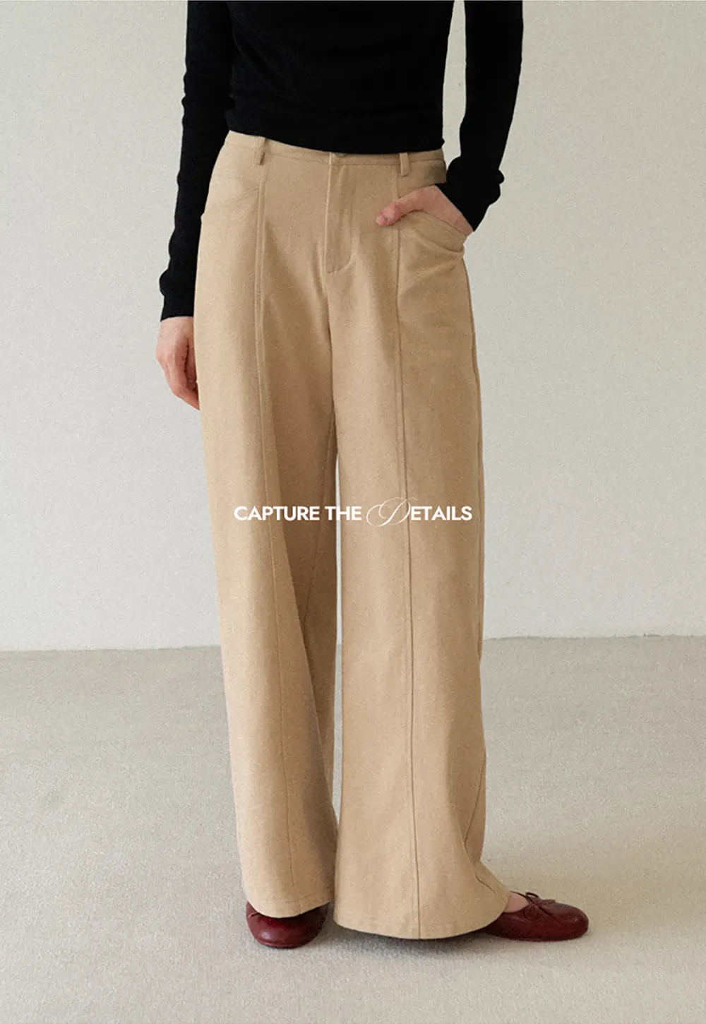 High Waist Wide Leg Casual Pants