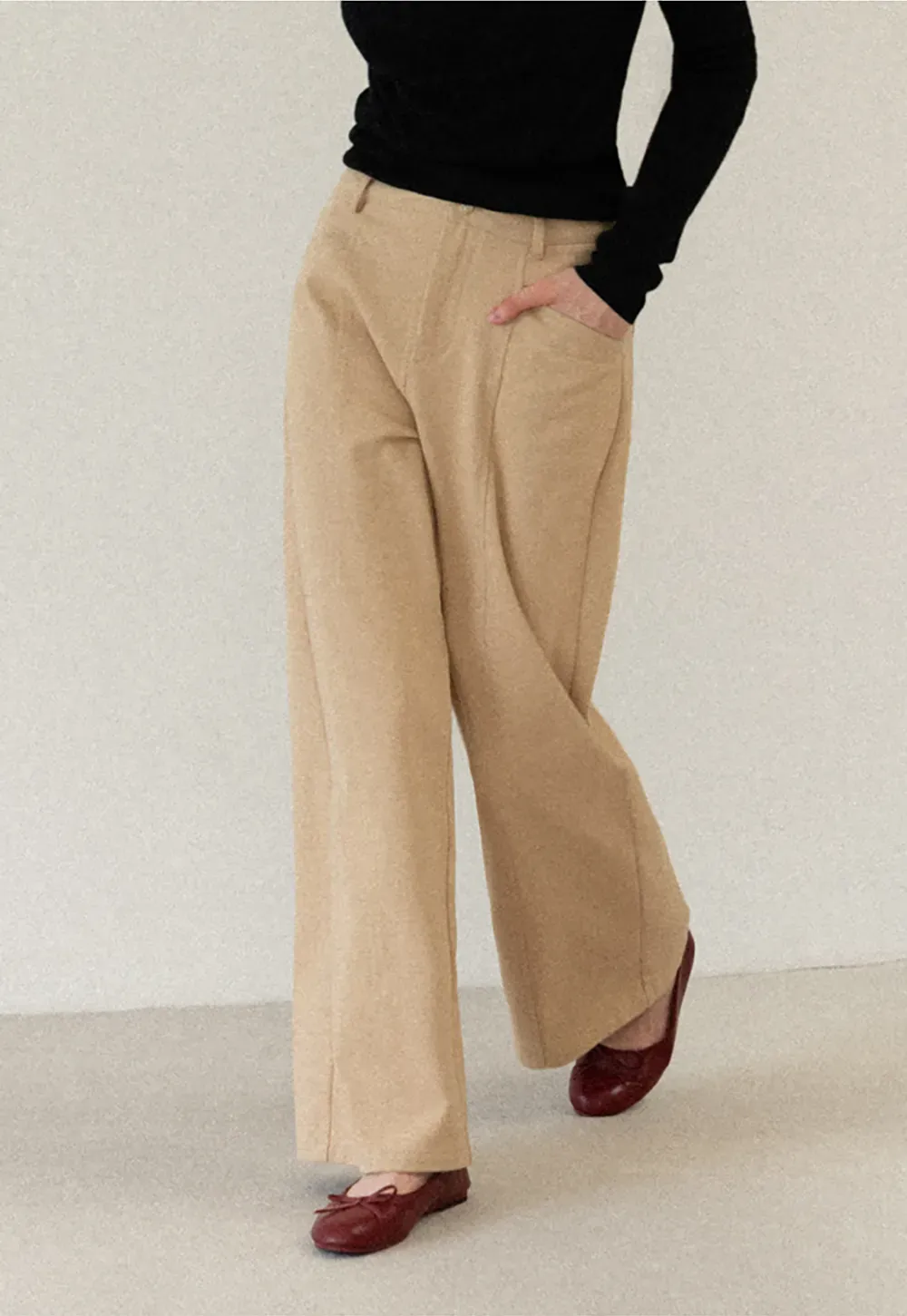 High Waist Wide Leg Casual Pants