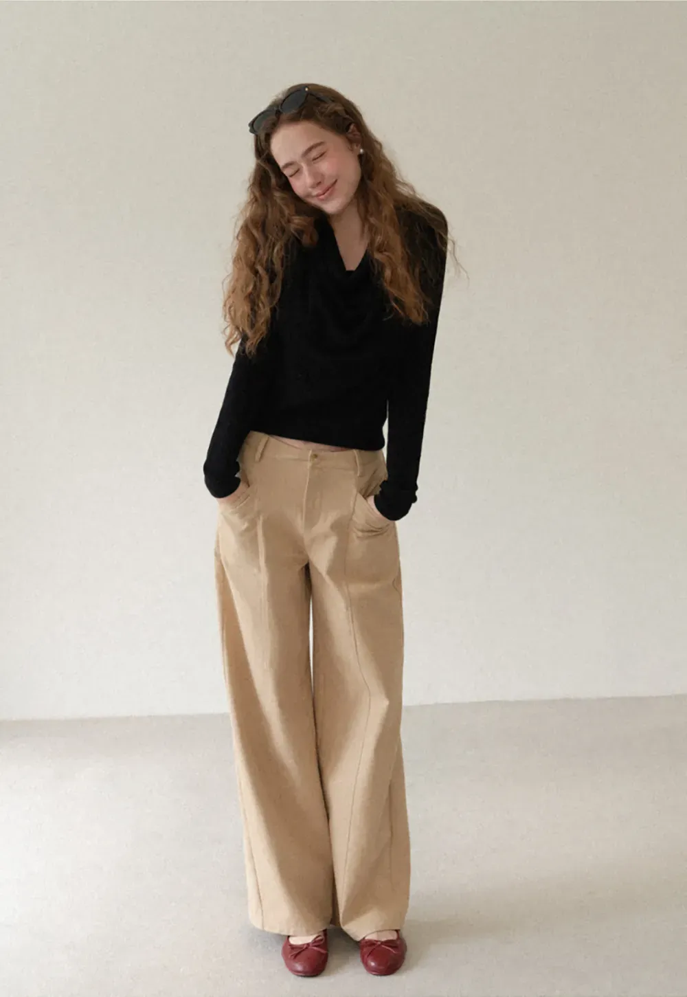 High Waist Wide Leg Casual Pants