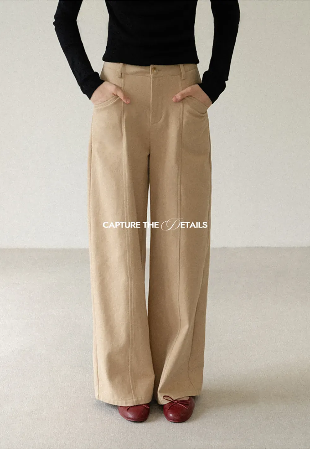 High Waist Wide Leg Casual Pants