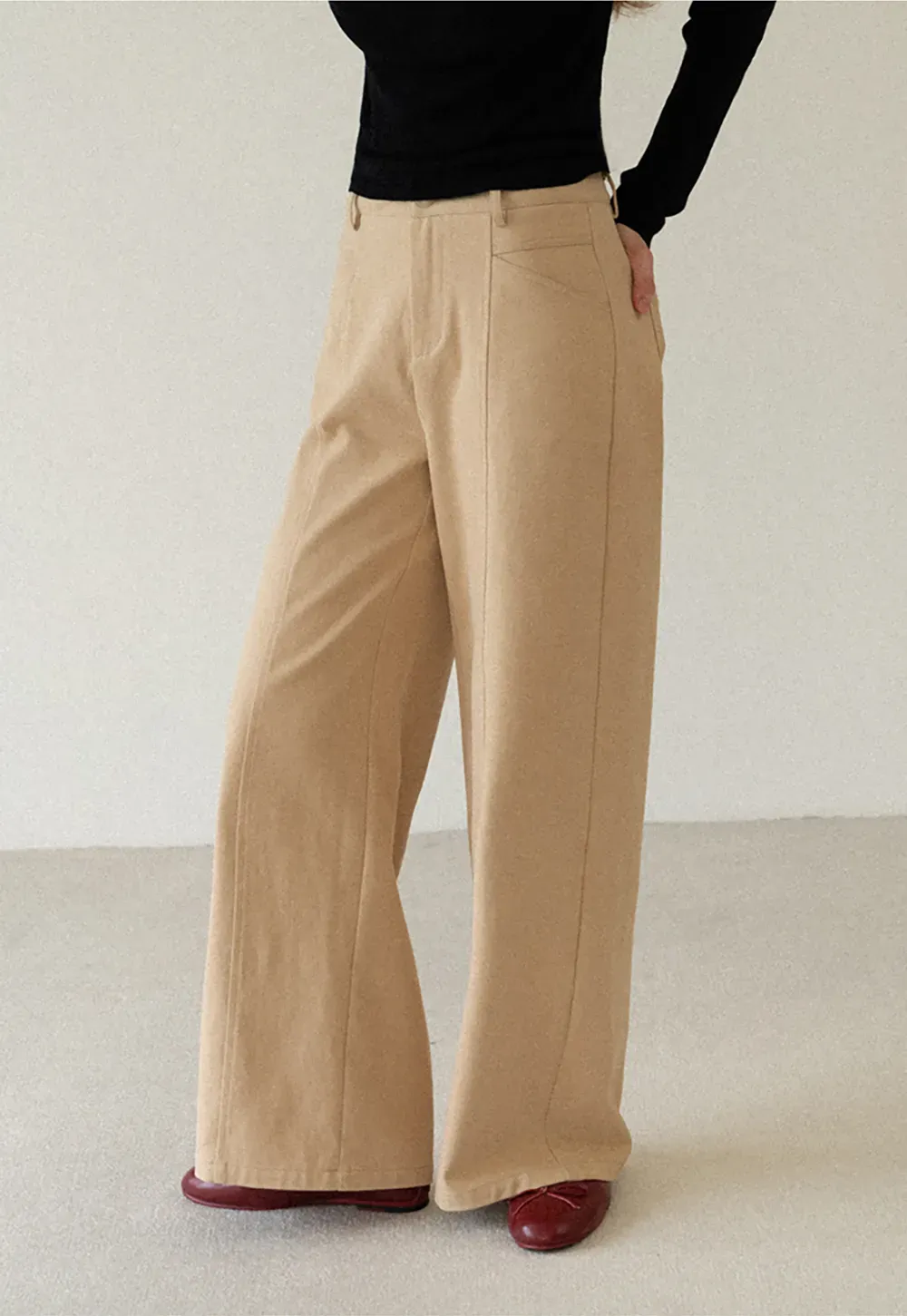 High Waist Wide Leg Casual Pants
