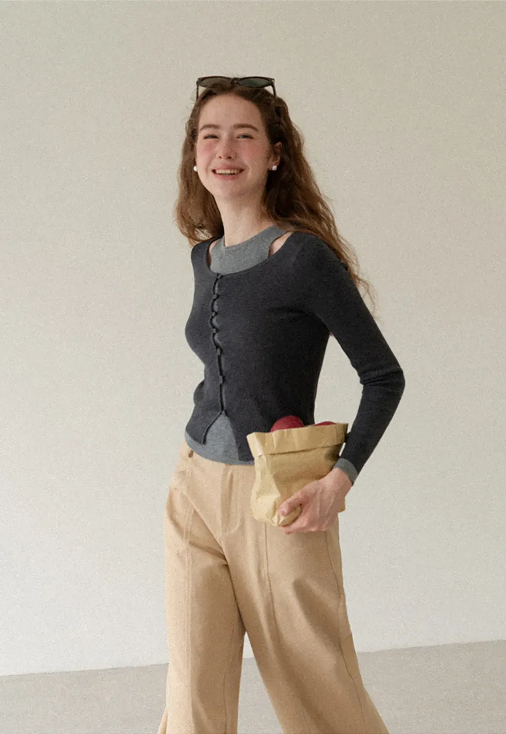 High Waist Wide Leg Casual Pants